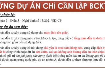 du an chi can lap bao cao kinh te ky thuat